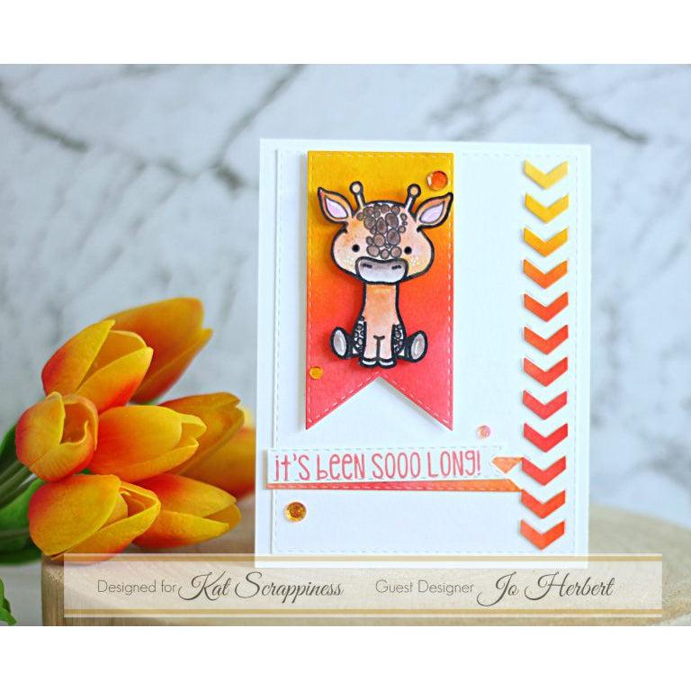 Lola the Giraffe 3x4 Clear Stamps by Kat Scrappiness - Kat Scrappiness