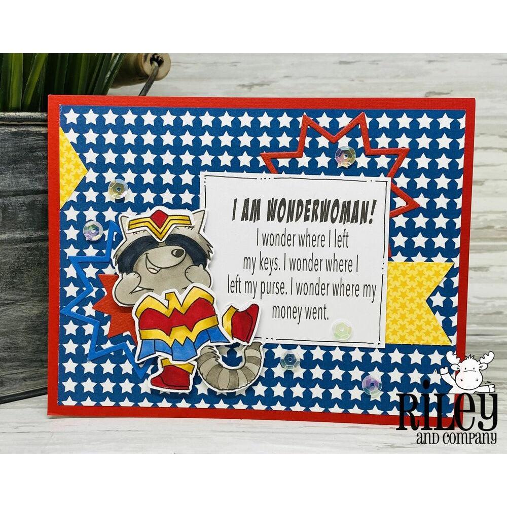 I am WonderWoman! Cling Stamp by Riley &amp; Co
