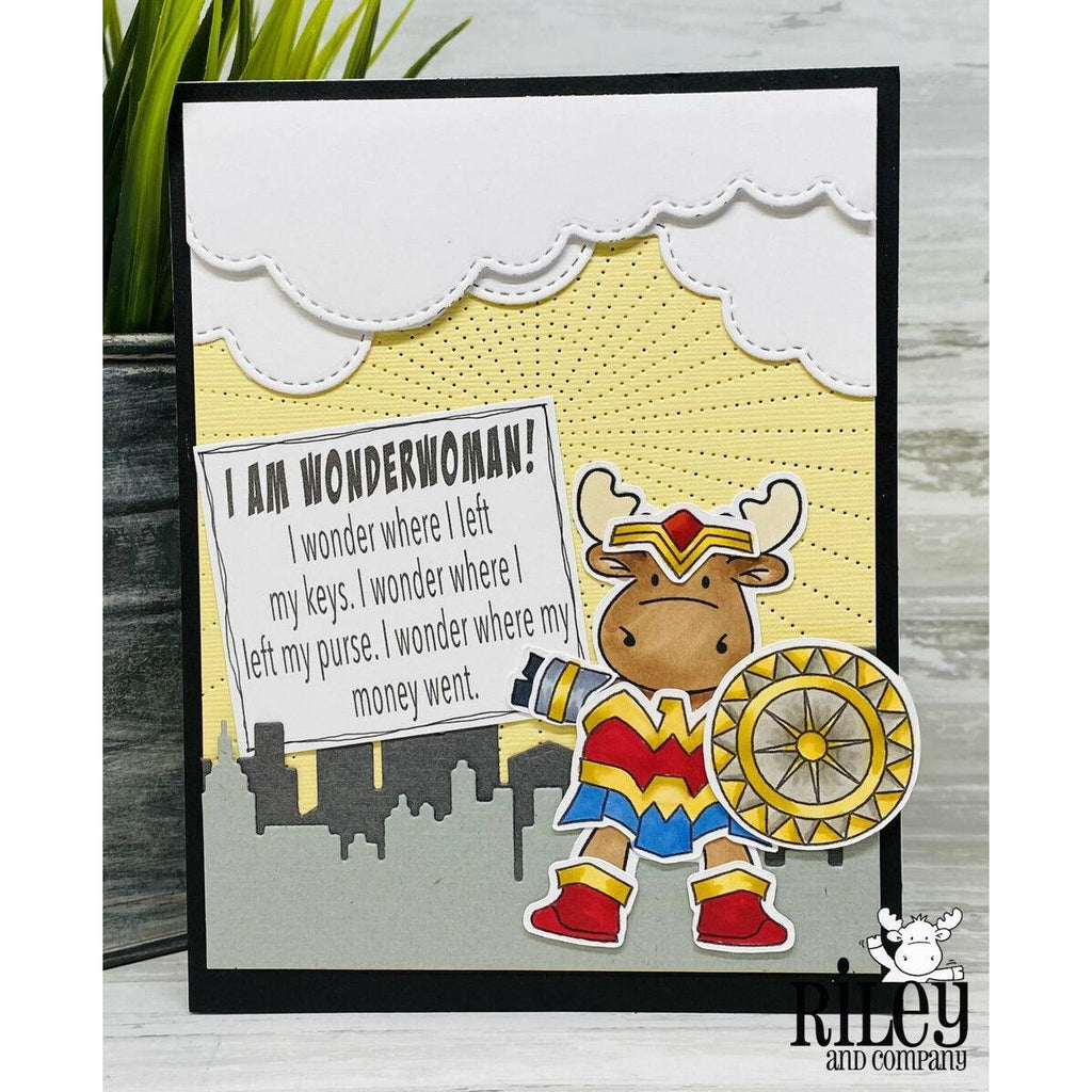 I am WonderWoman! Cling Stamp by Riley & Co