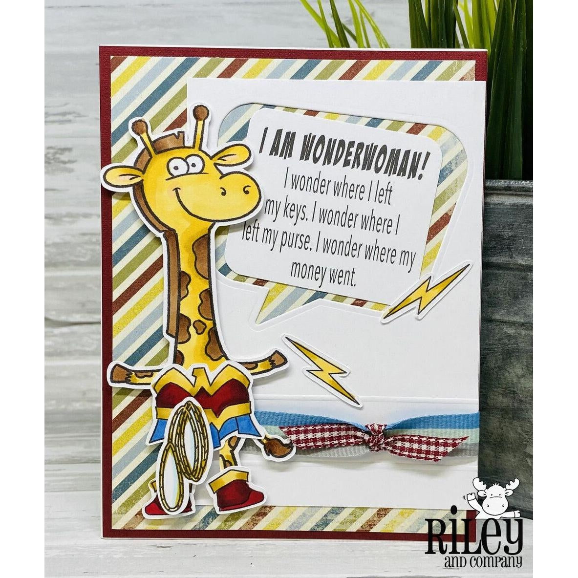 I am WonderWoman! Cling Stamp by Riley & Co