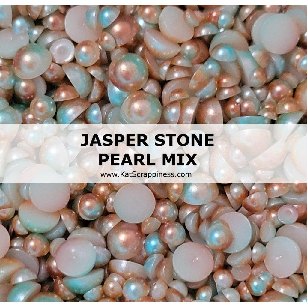 Jasper Stone Dual Color Pearl Mix