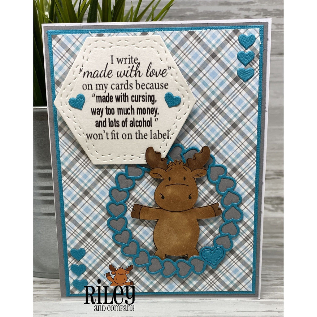 Made With Love Cling Stamp by Riley & Co