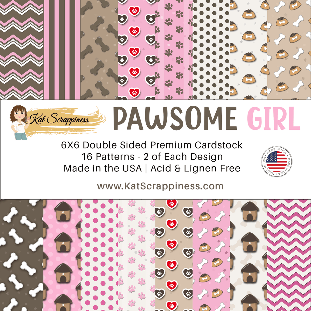 Pawsome Girl 6x6 Paper Pad
