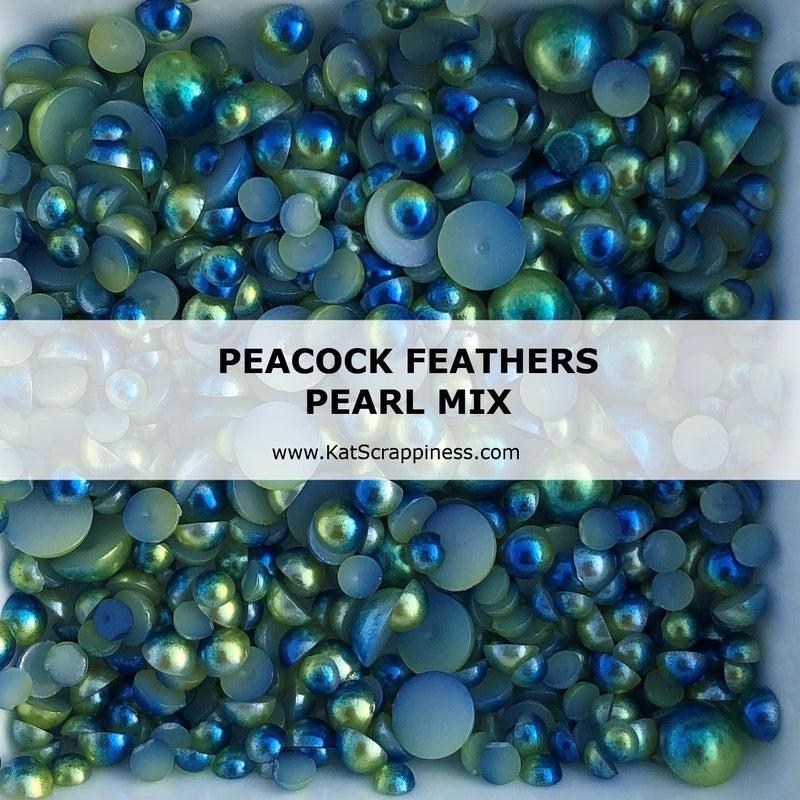 Peacock Feathers Dual Color Pearl Mix