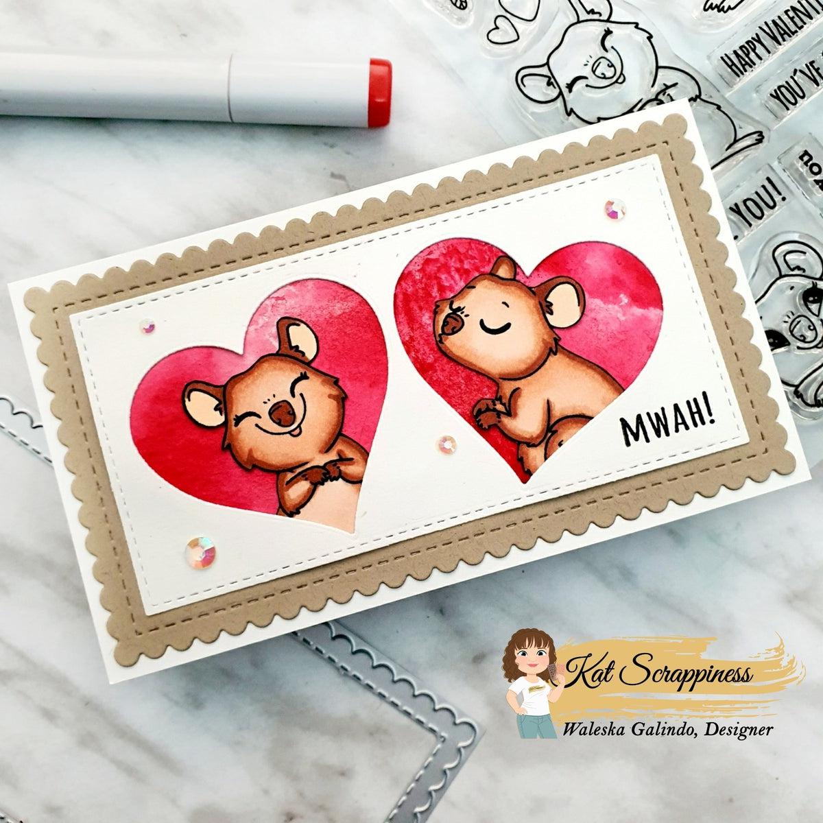 Valentine Quokka Stamp Set