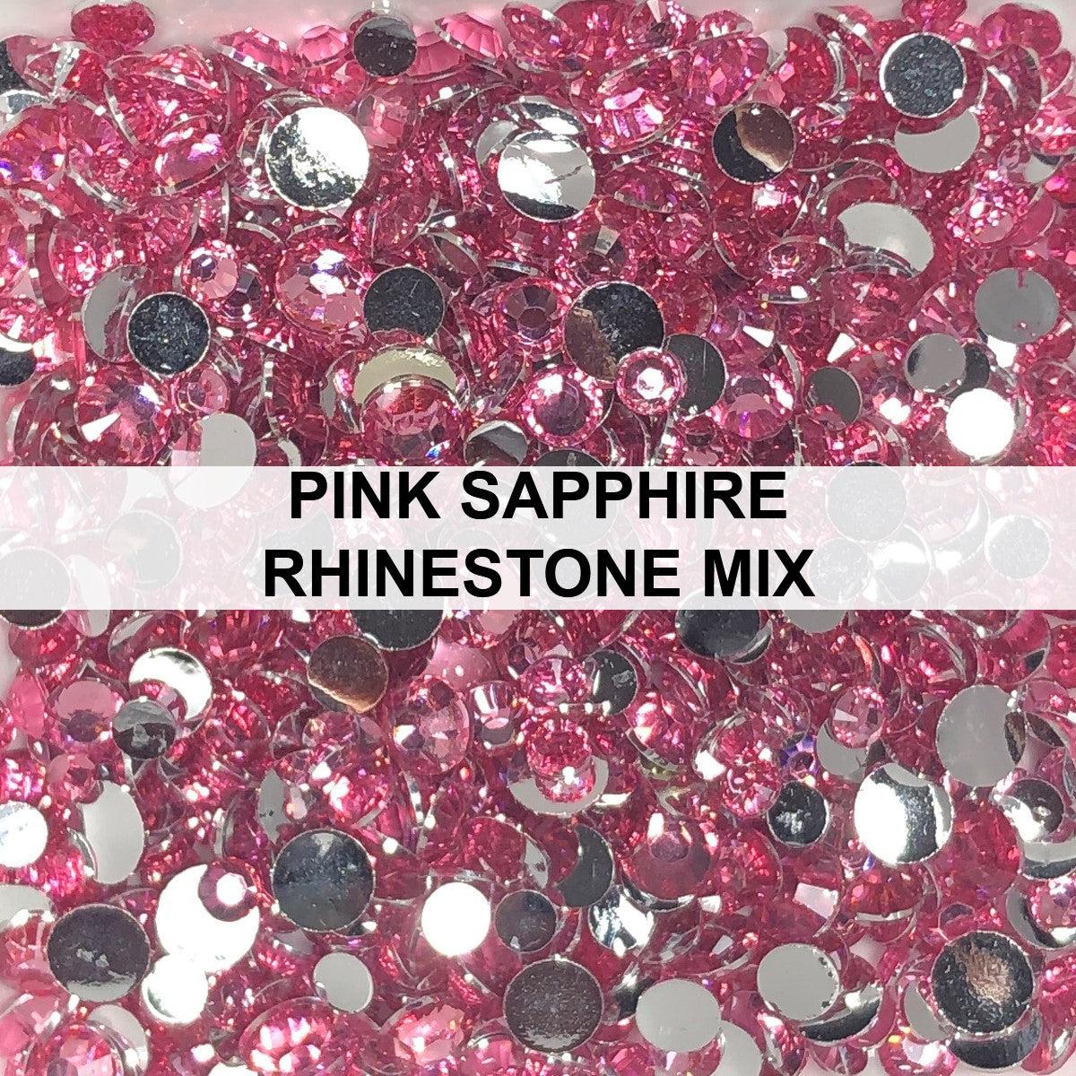 Pink Sapphire Rhinestone Mix