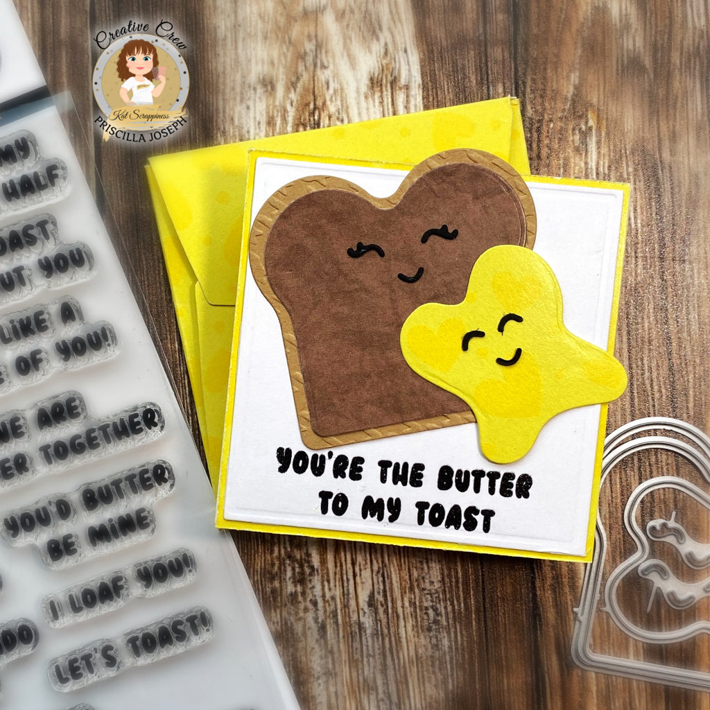 Butter Me Up Sentiment Stamps