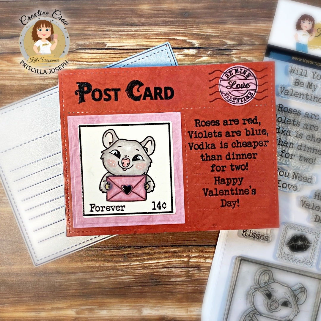 Be My Valentine 6x8 Stamp Set