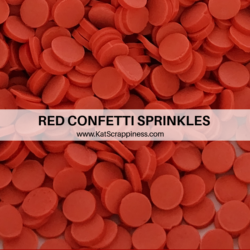 Red Confetti Sprinkles