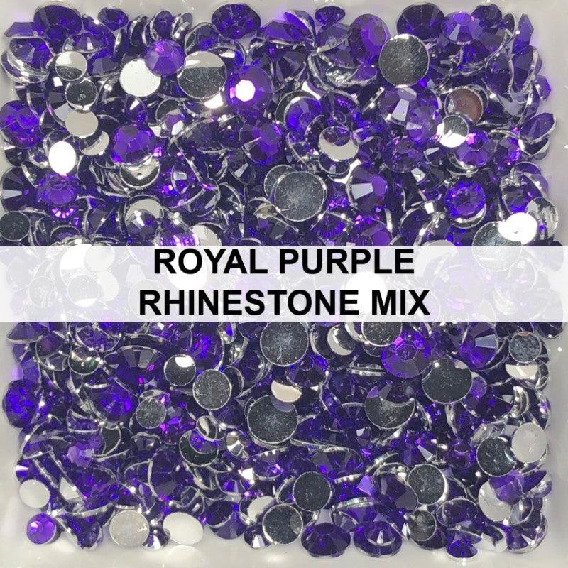 Royal Purple Rhinestone Mix