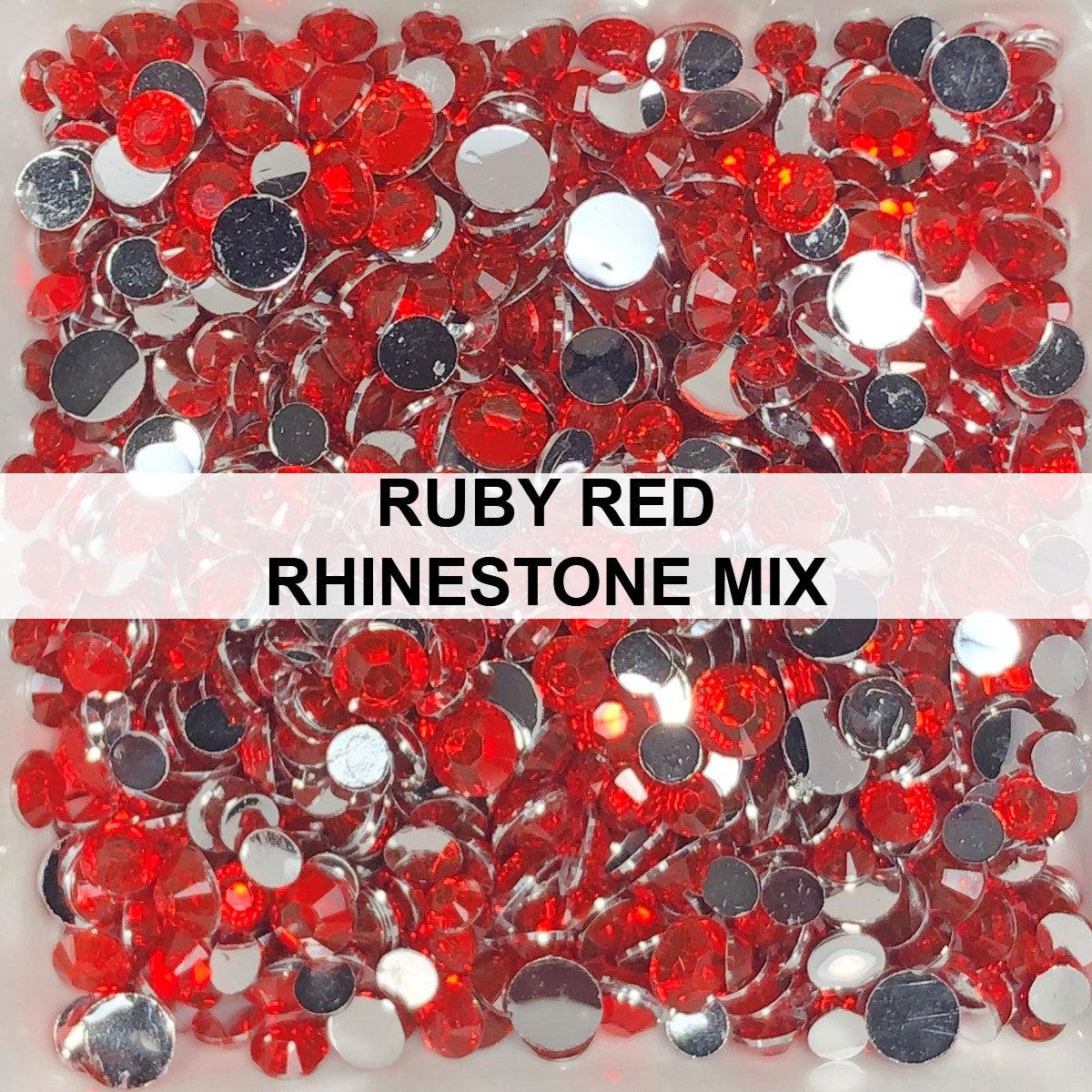 Ruby Red Rhinestone Mix