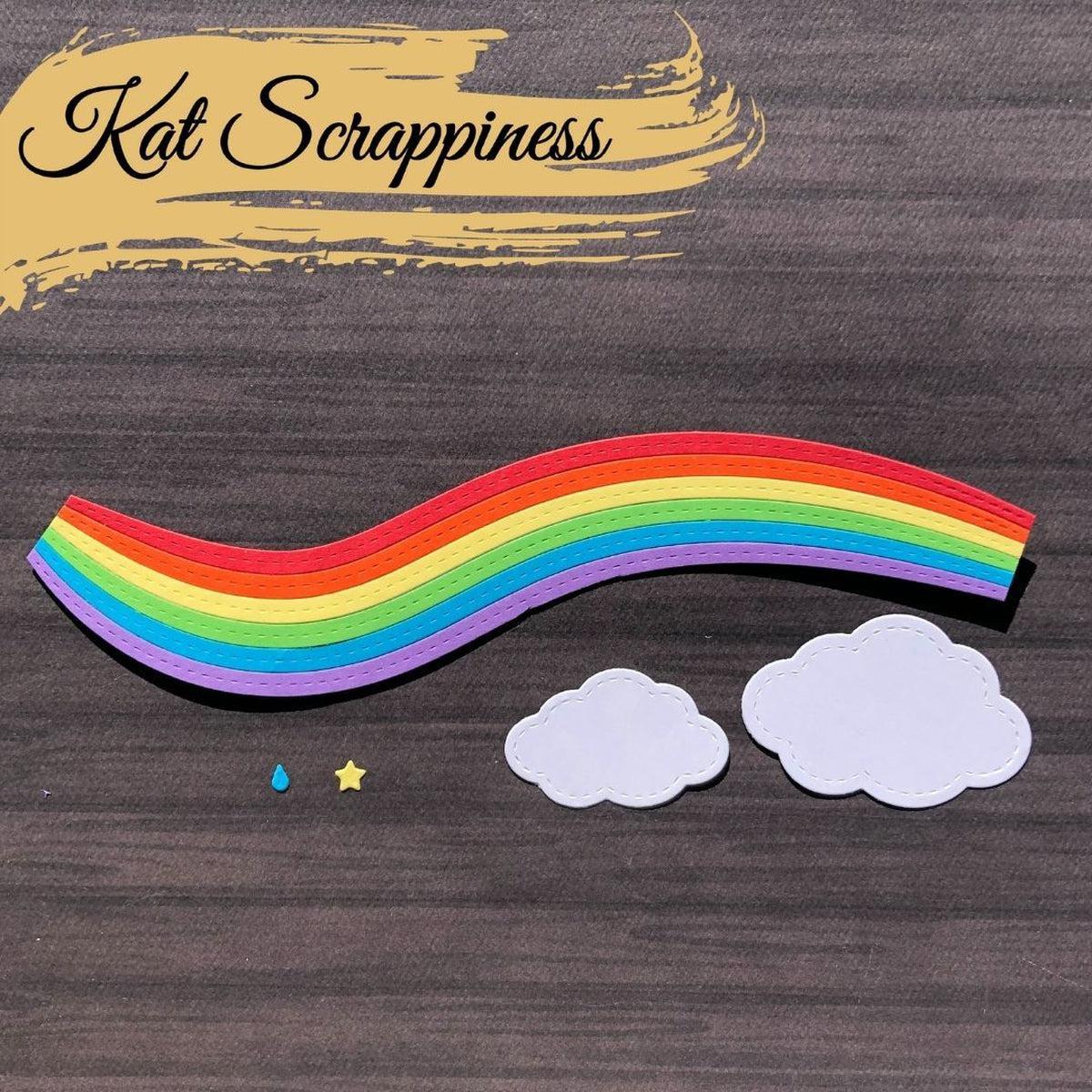 Slimline Rainbow Die Set - Kat Scrappiness