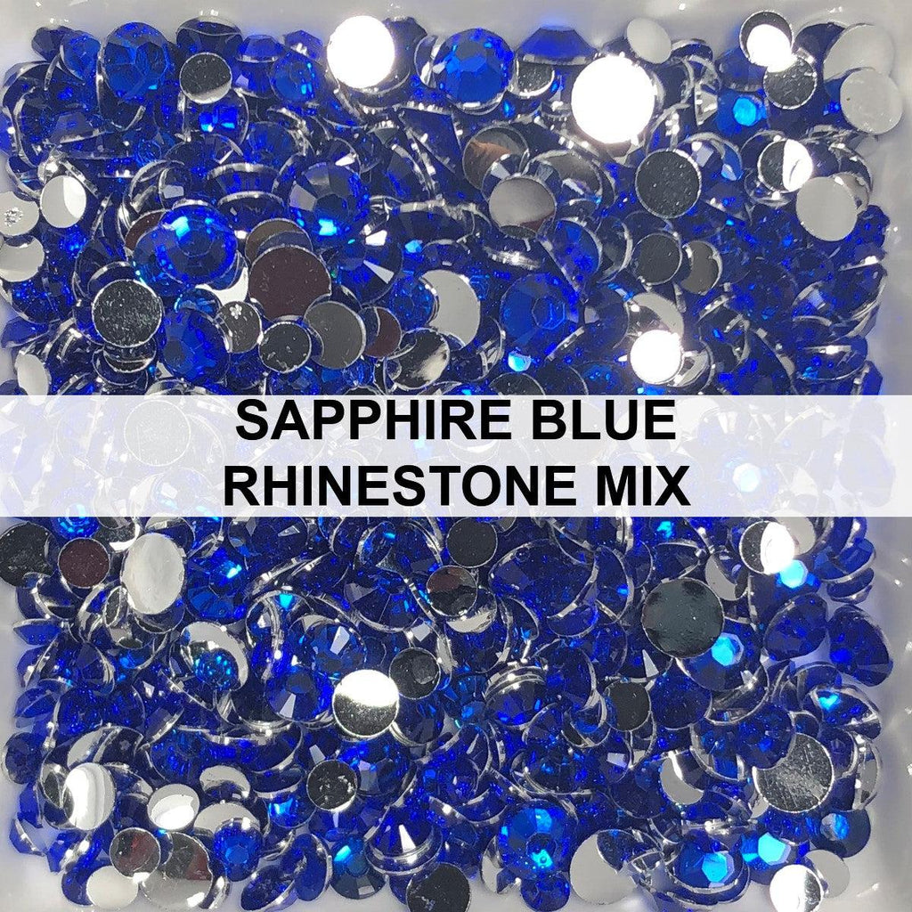 Sapphire Blue Rhinestone Mix