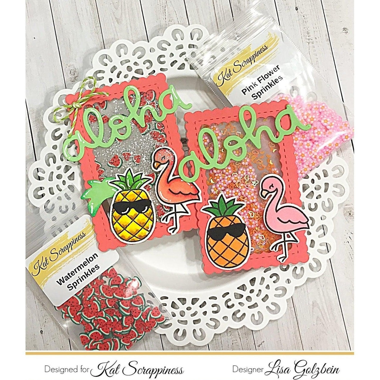 Pink Flower Sprinkles