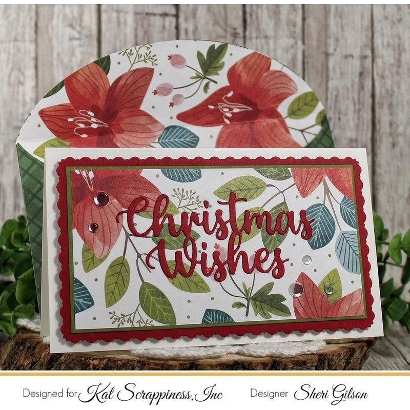 Christmas Wishes Word Dies With Shadow