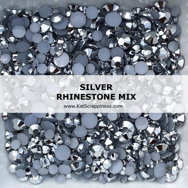 Silver Rhinestone Mix – Kat Scrappiness