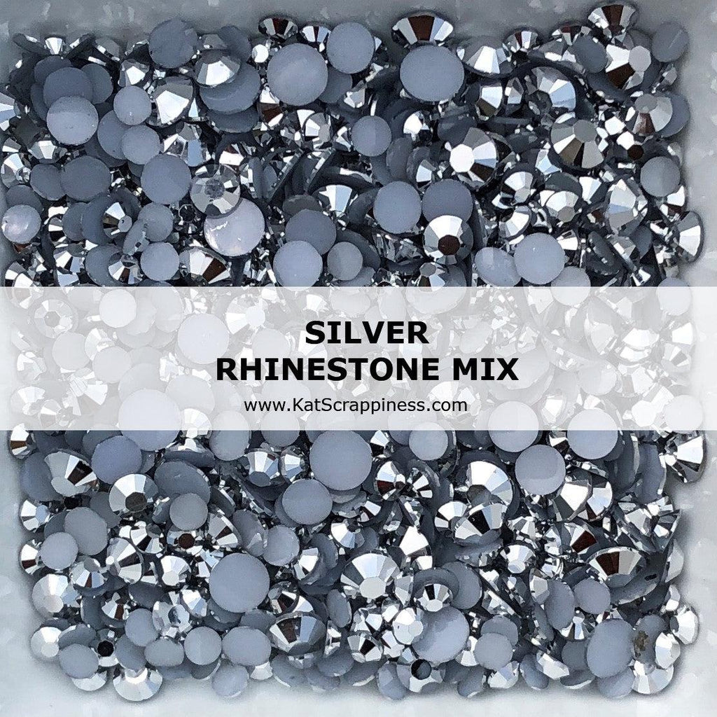Silver Rhinestone Mix