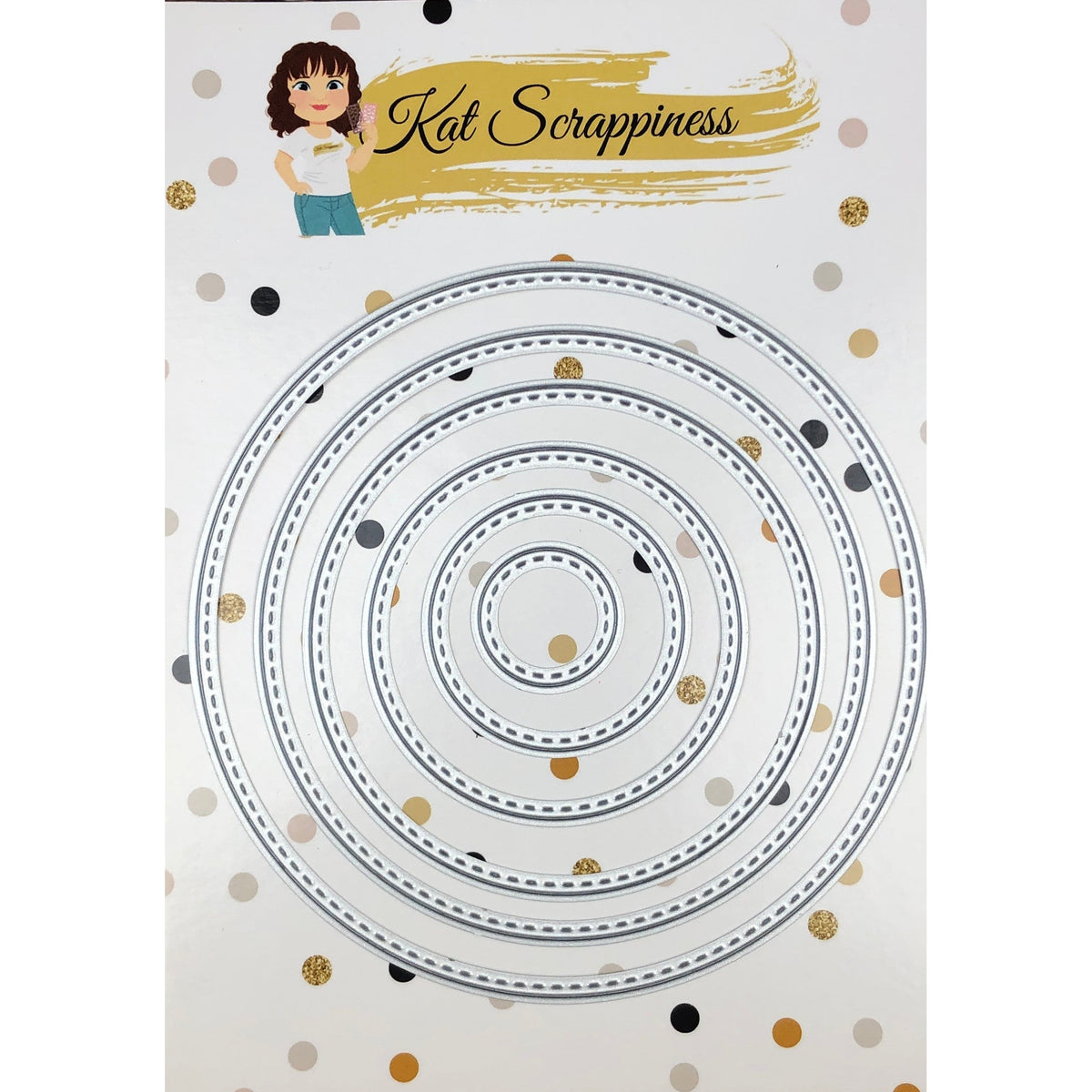Stitched Circle Dies by Kat Scrappiness - Kat Scrappiness
