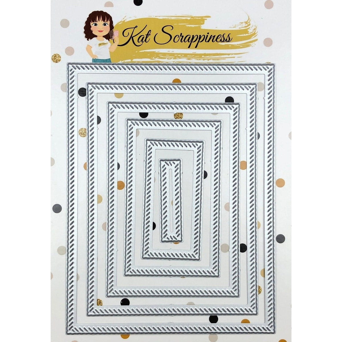 Stitched Rope Nested Rectangle Craft Dies – Kat Scrappiness