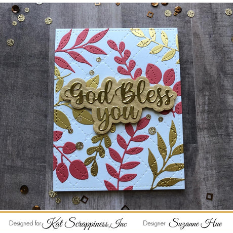 God Bless You Shadow Sentiment Craft Die