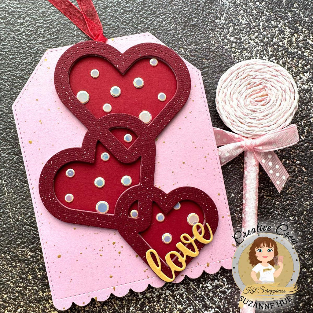 A2 Intertwined Hearts Craft Dies