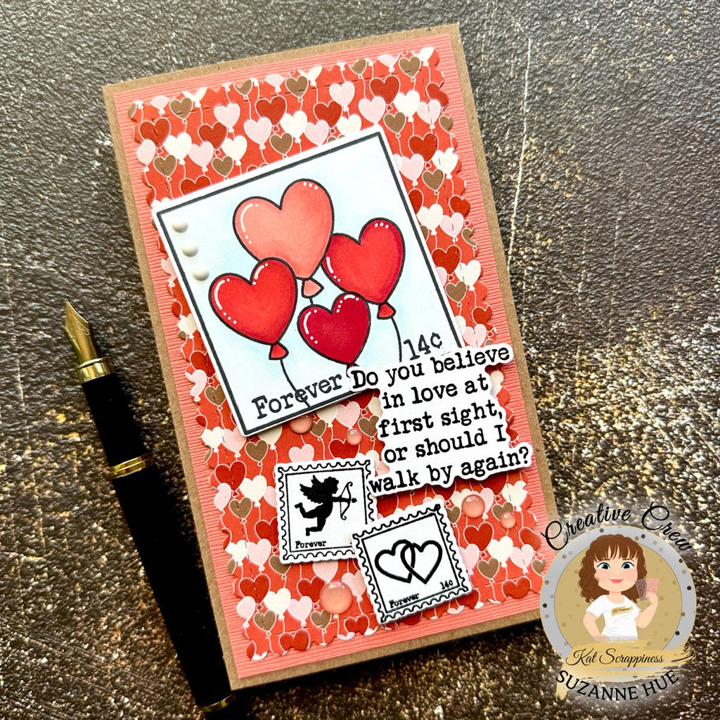 Be My Valentine 6x8 Stamp Set