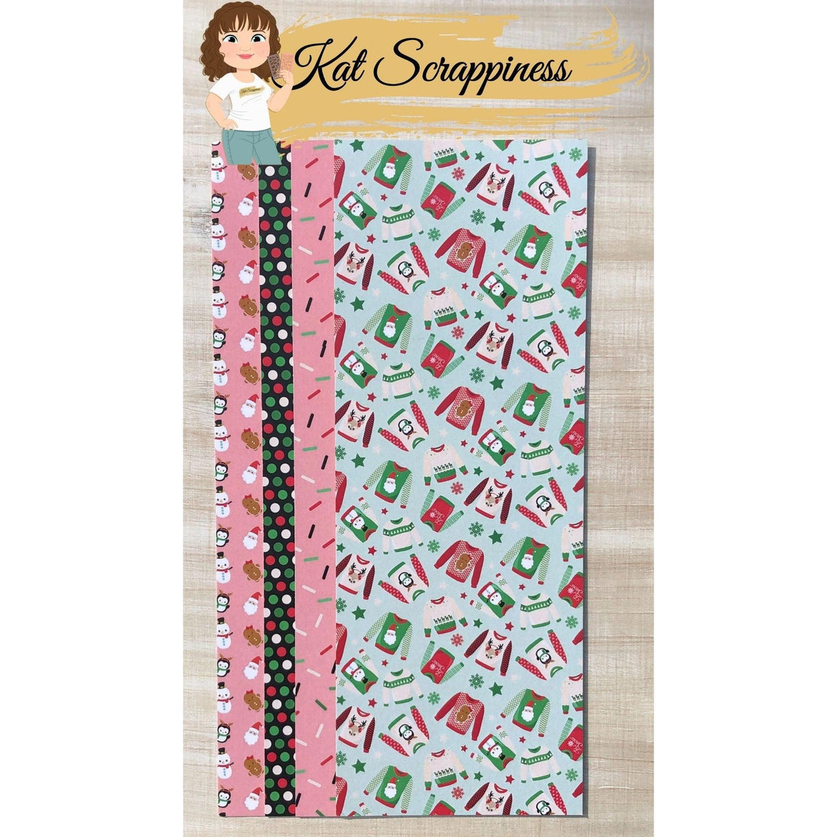 Ugly Sweater Slimline Paper Pack