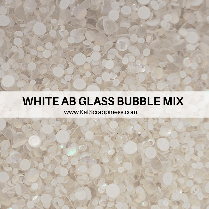 White AB Glass Bubble Mix