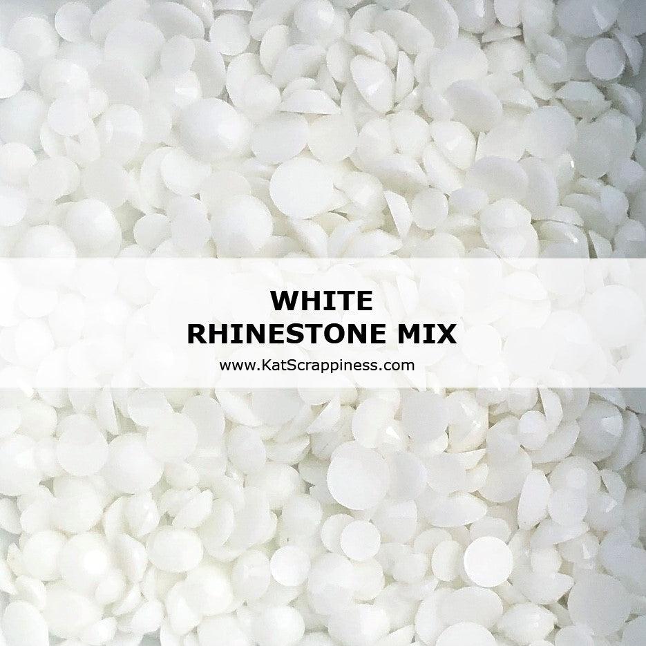 White Rhinestone Mix