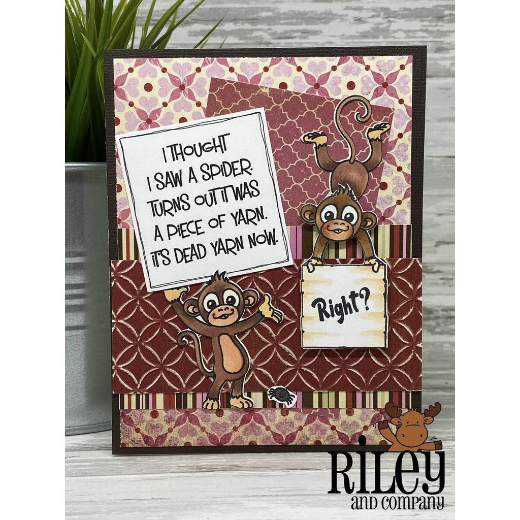 Deadly Piece of Yarn Cling Stamp by Riley & Co