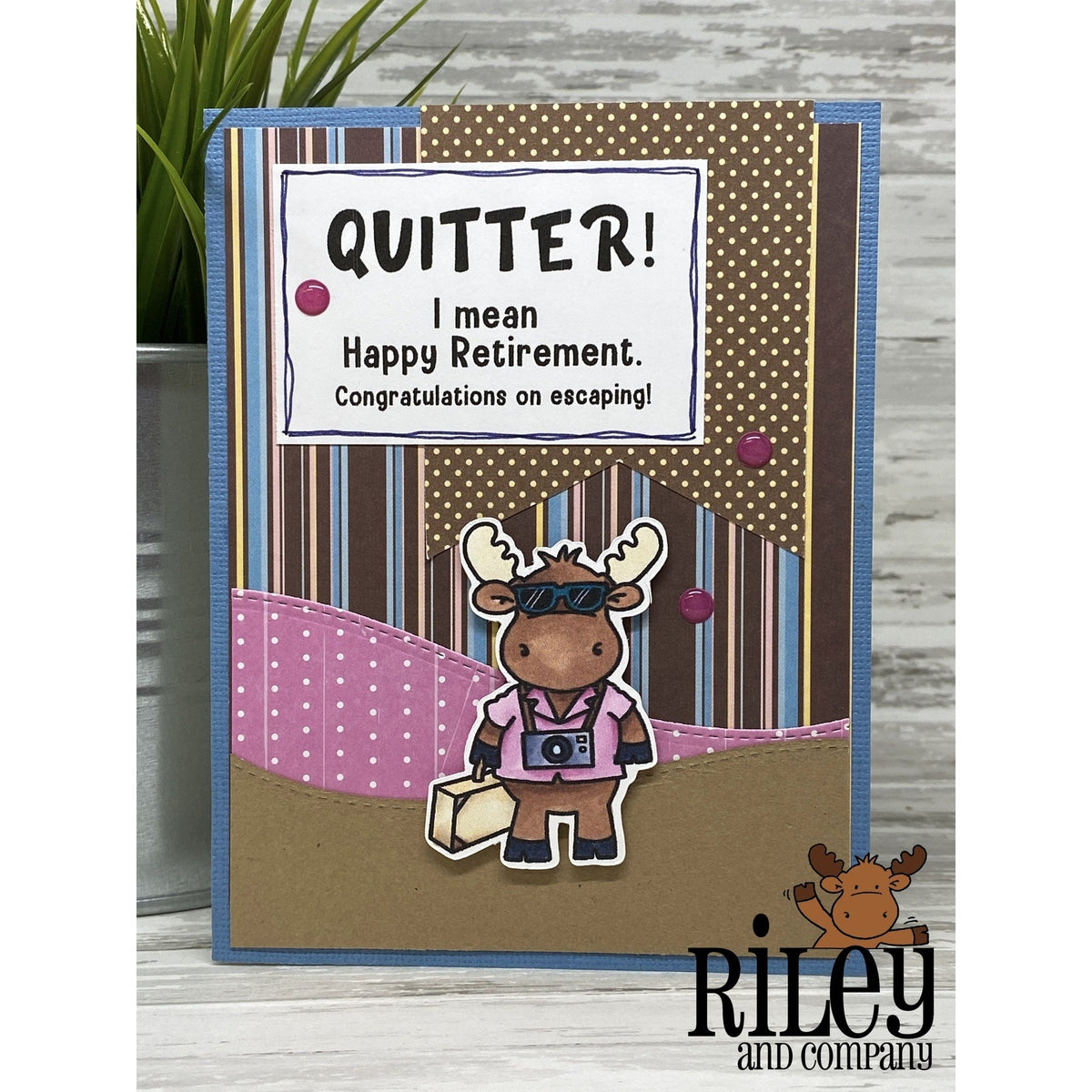 Quitter Cling Stamp by Riley &amp; Co