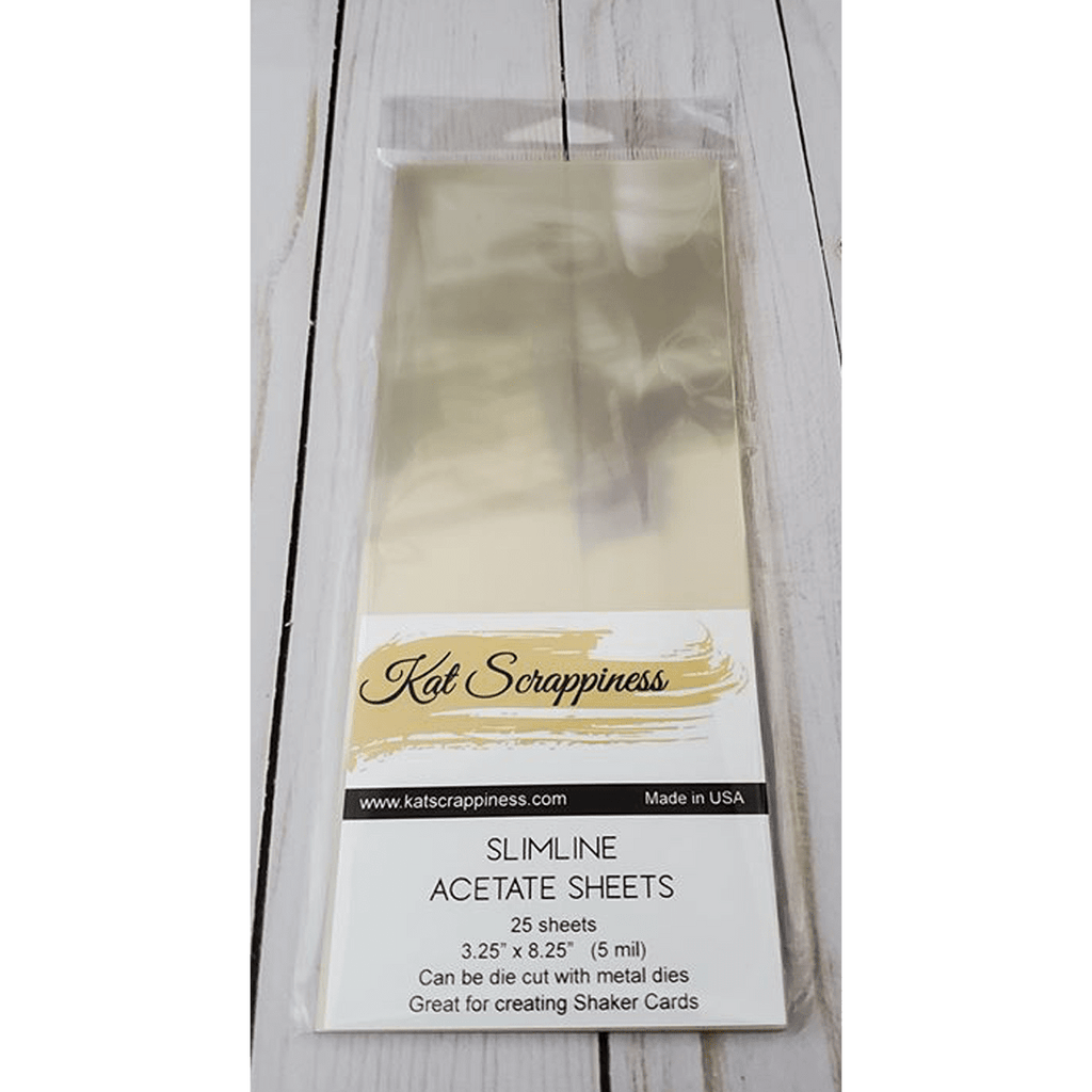 Slimline Acetate Sheets by Kat Scrappiness - 25pk - Kat Scrappiness