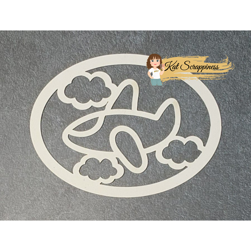 Airplane in the Clouds Shaker Card Kit - 083