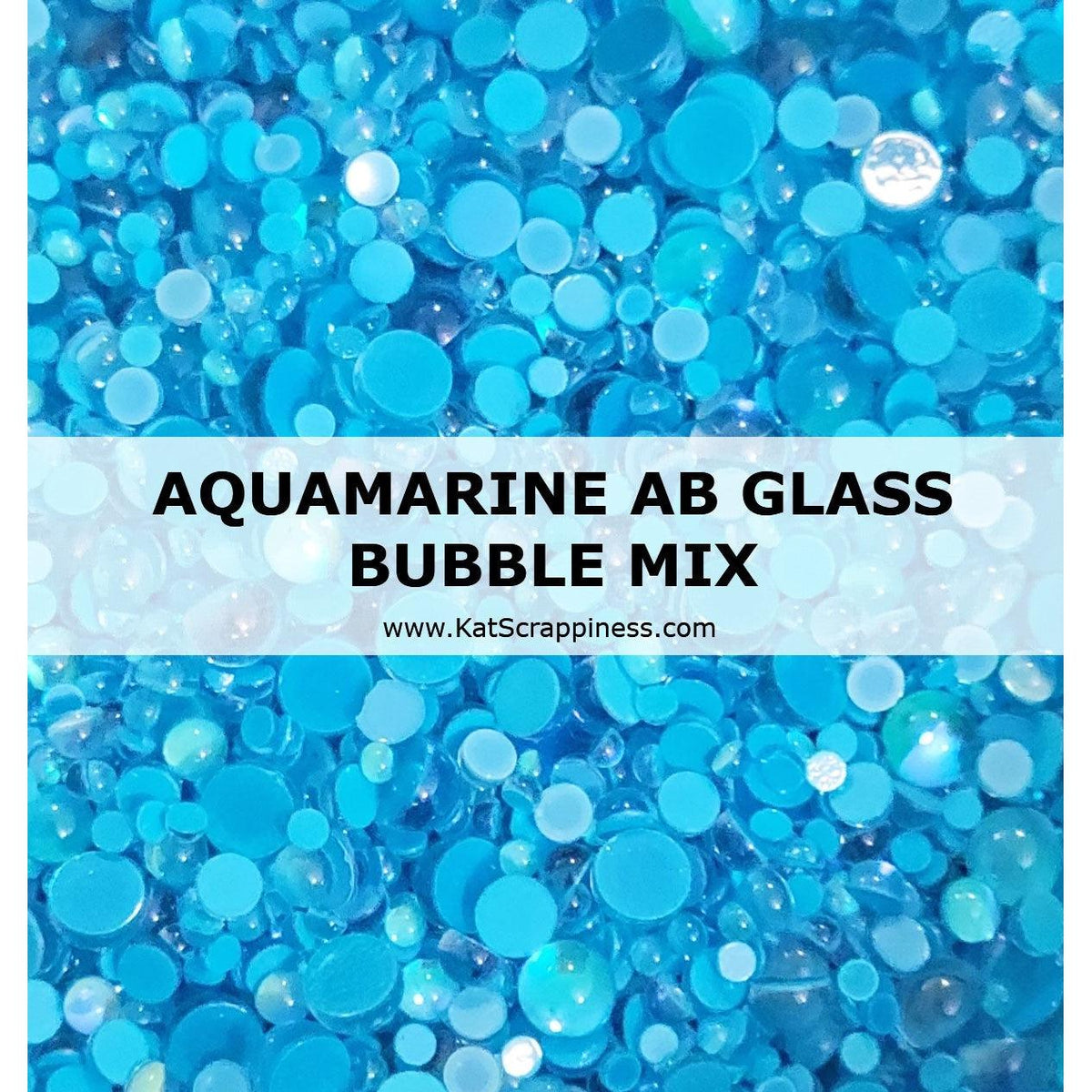 Aquamarine AB Glass Bubble Mix