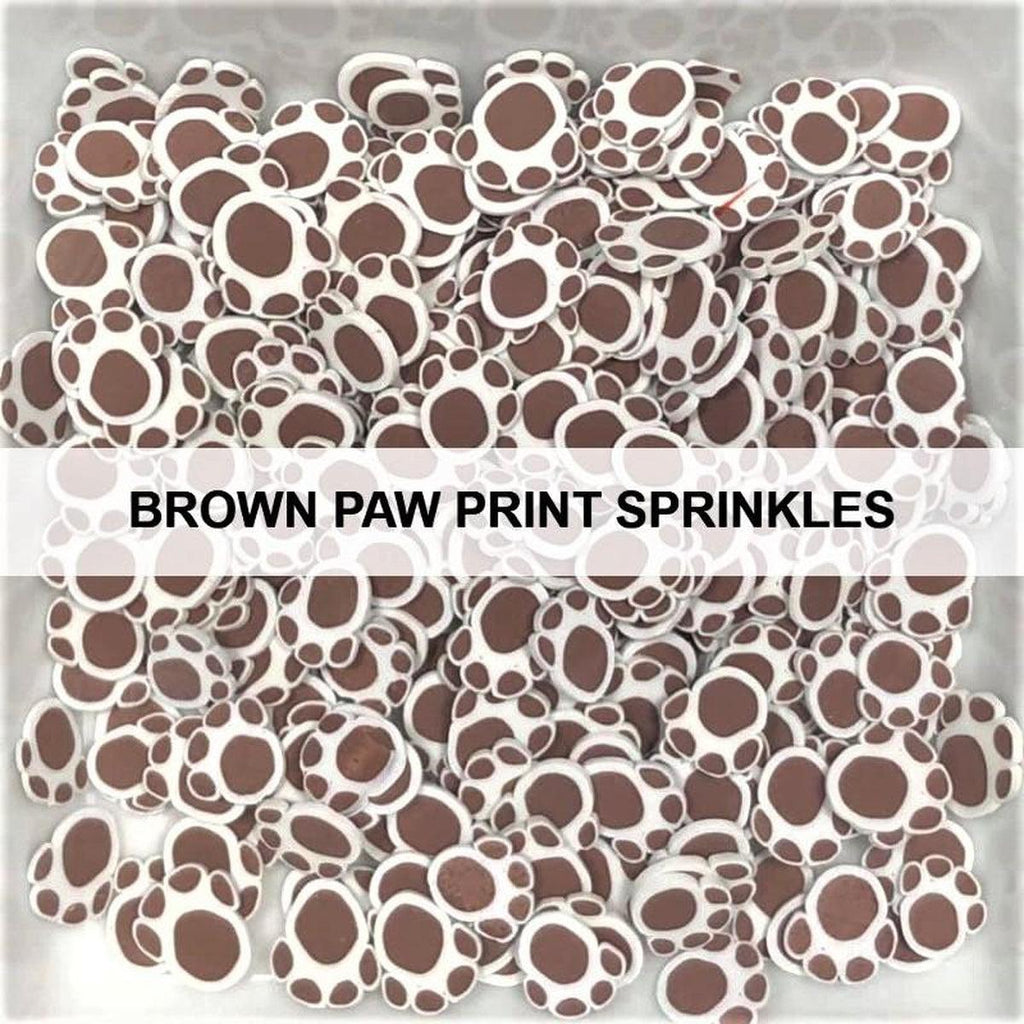 Brown Paw Print Sprinkles by Kat Scrappiness - Kat Scrappiness