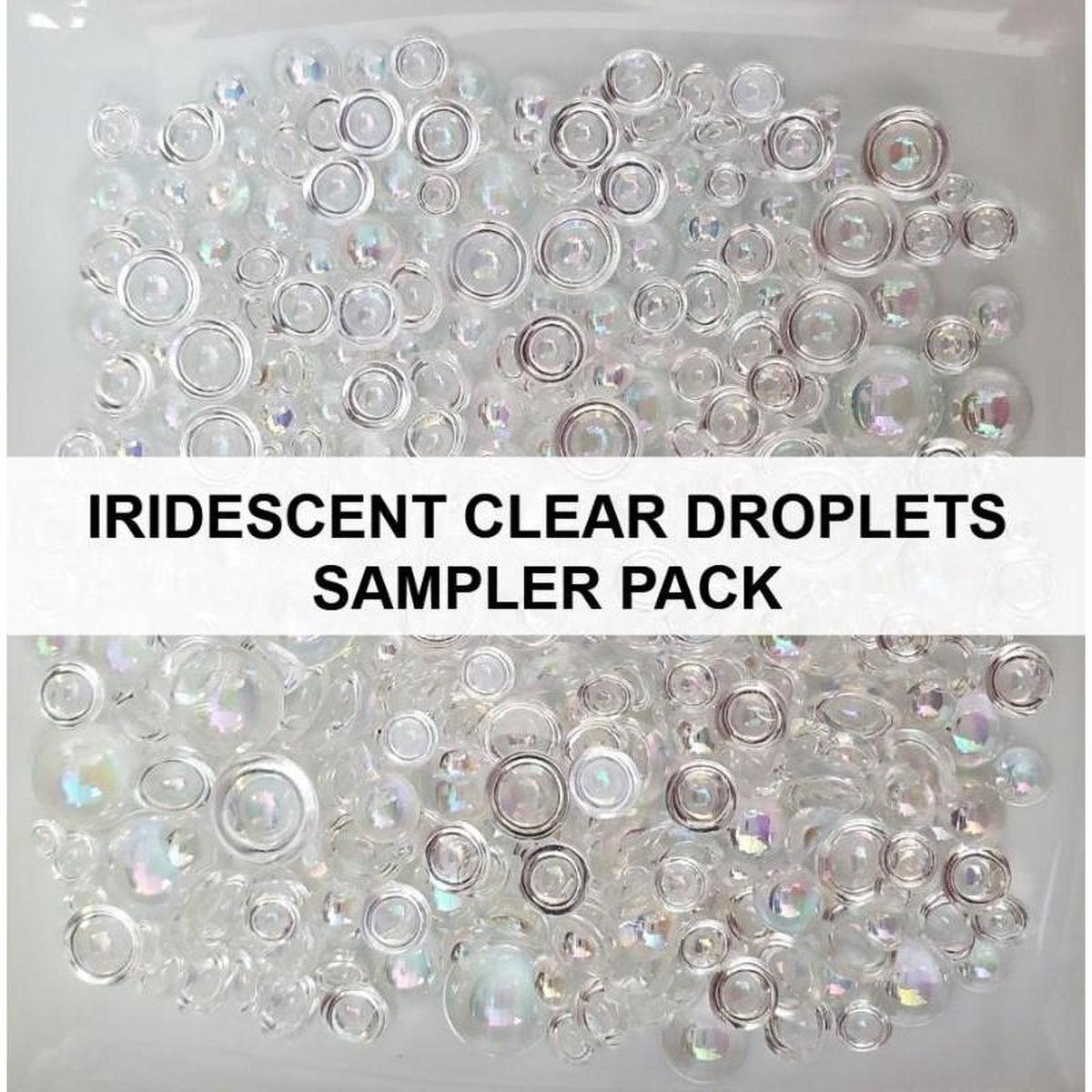 Iridescent Clear AB Droplets Sampler Pack Kat Scrappiness