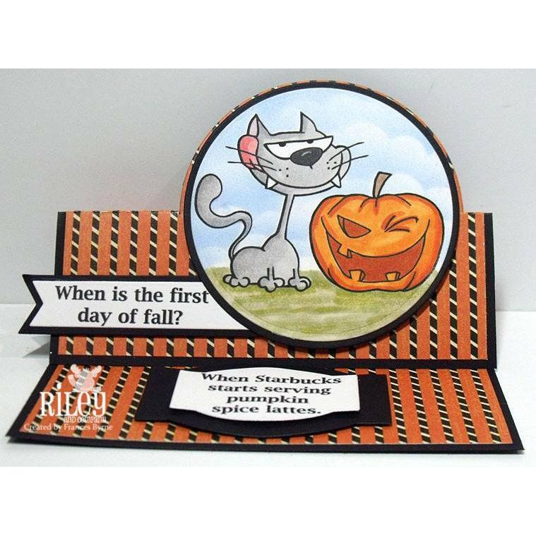 Burt and Pumpkin Cling Stamp by Riley & Co