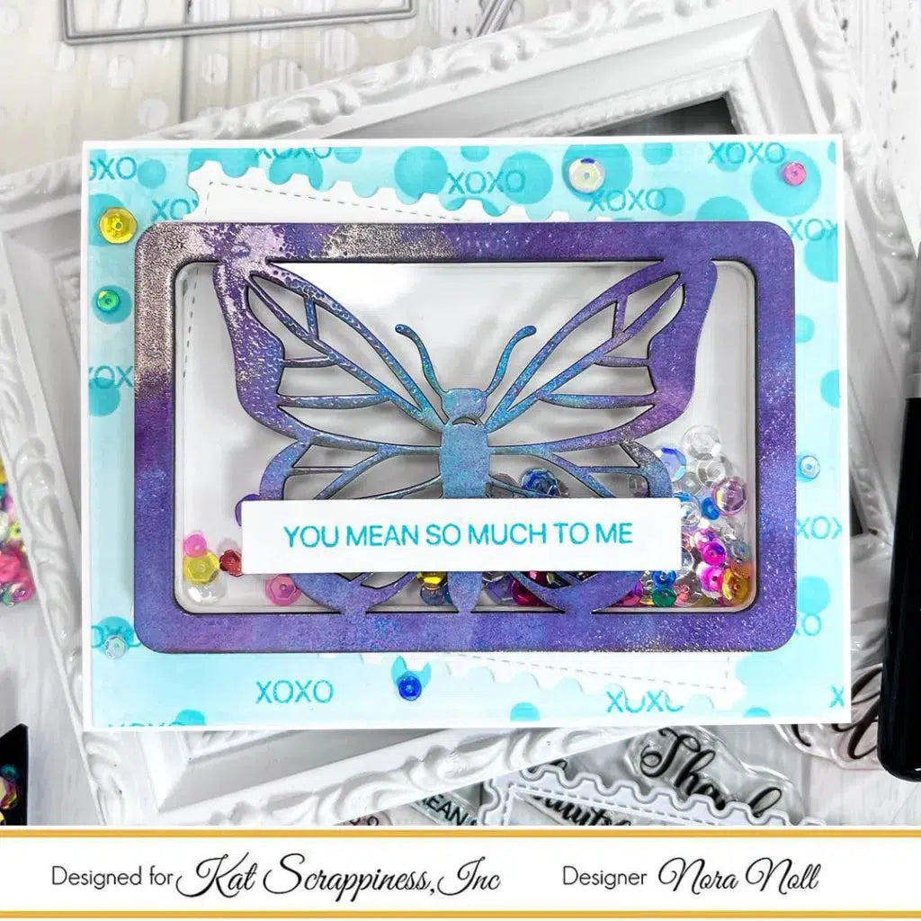 Framed Butterfly Shaker Card Kit - 129