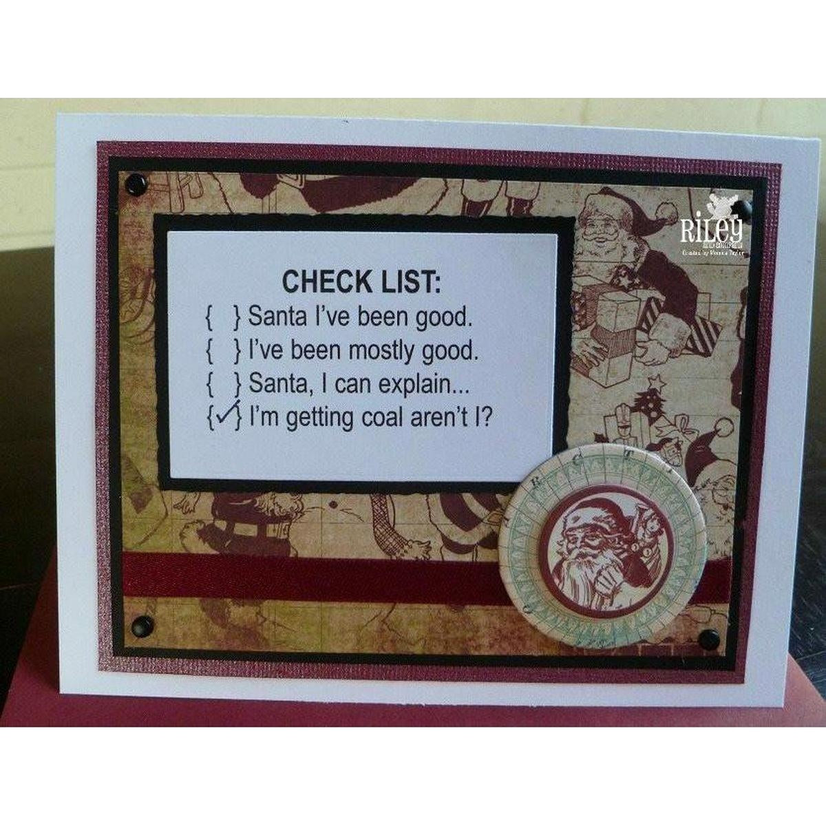 Check List Stamp by Riley & Co