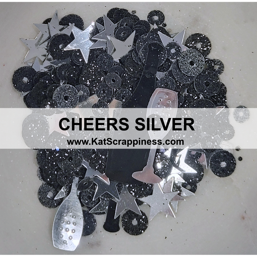 Cheers Silver Sequin Mix