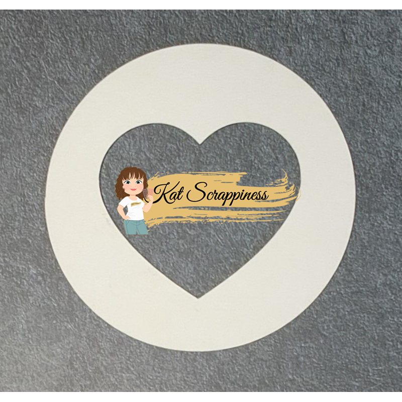 Heart in a Circle Shaker Card Kit - 023