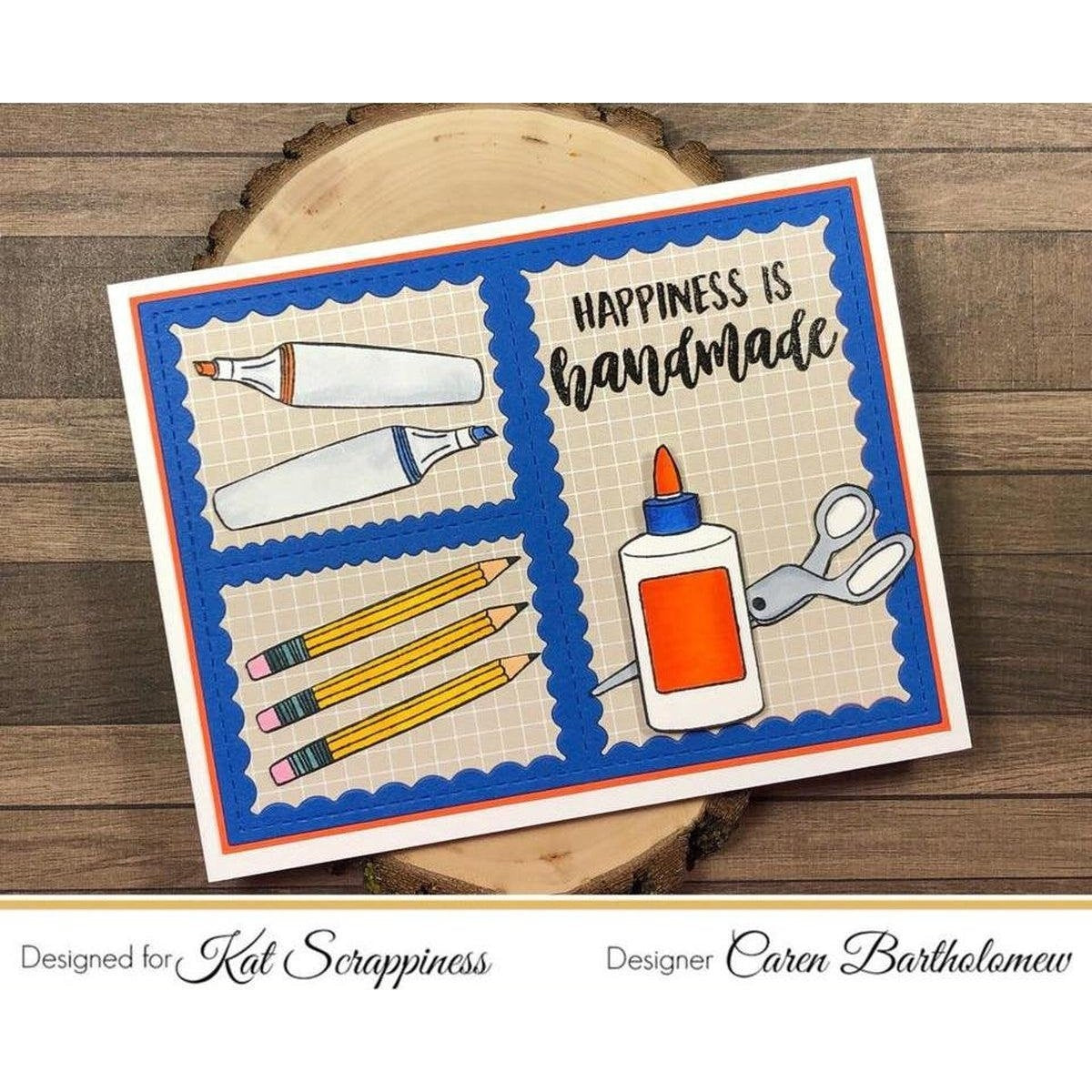 Stitched Scalloped Collage Frame Die by Kat Scrappiness - Kat Scrappiness