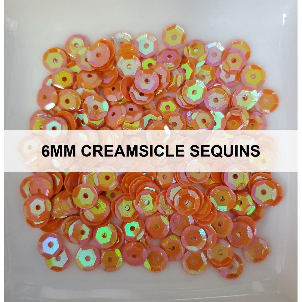 6mm Creamsicle Sequins