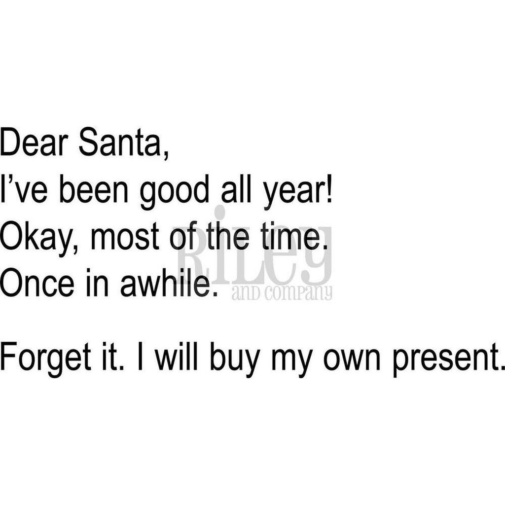 Dear Santa Stamp by Riley & Co