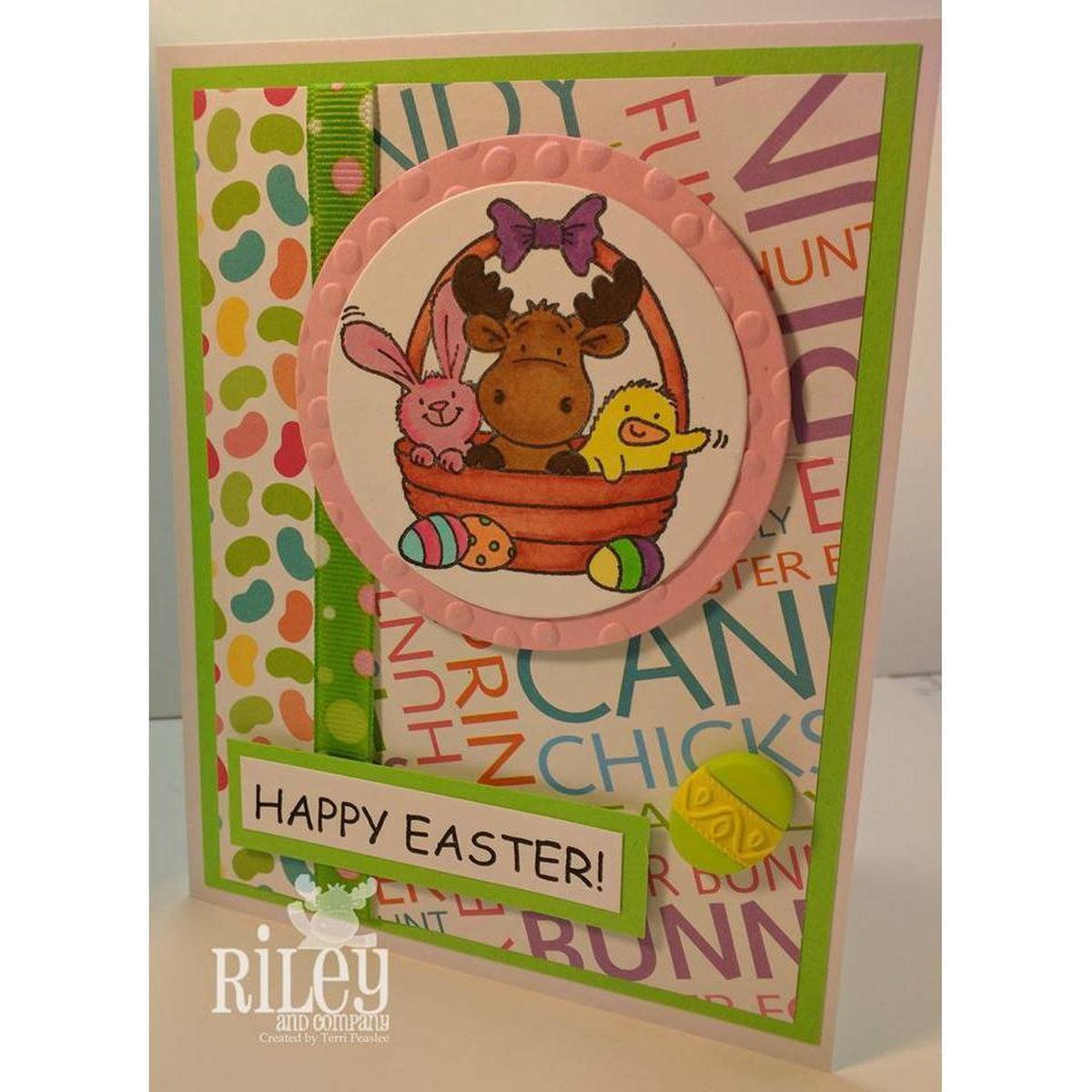 Easter Basket Riley Cling Stamp by Riley &amp; Co - Kat Scrappiness