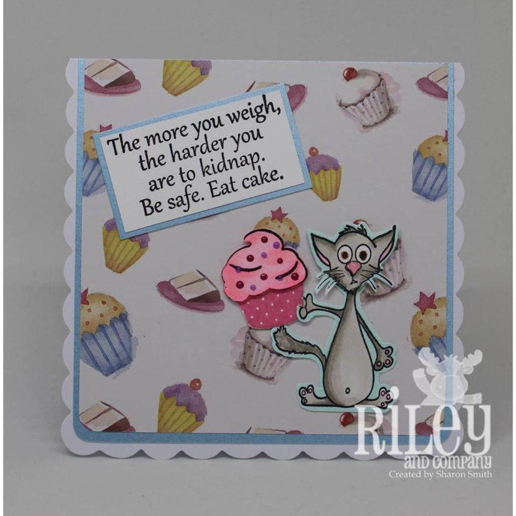 Eat Cake Cling Stamp by Riley & Co - Kat Scrappiness
