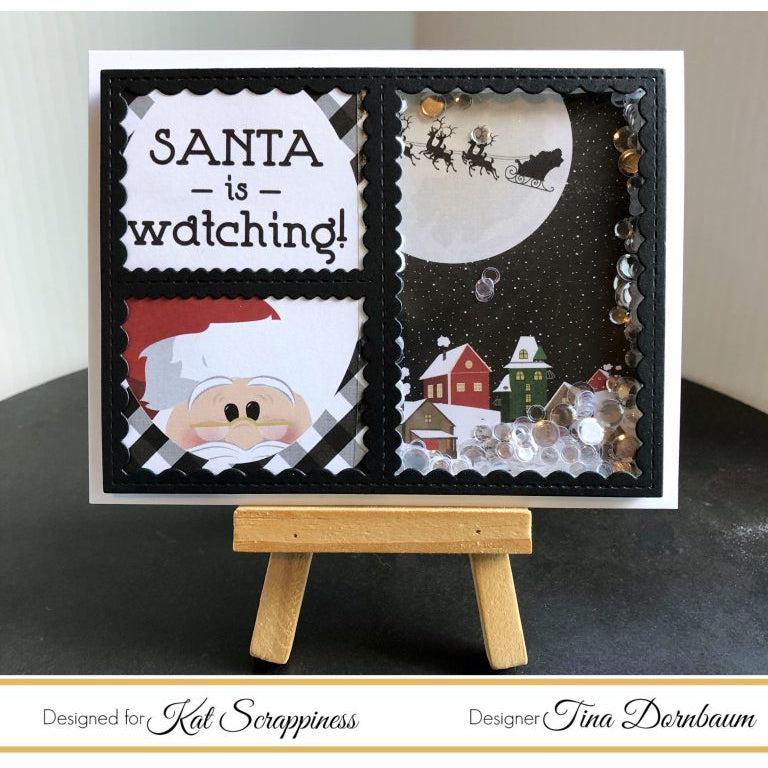 Stitched Scalloped Collage Frame Craft Die