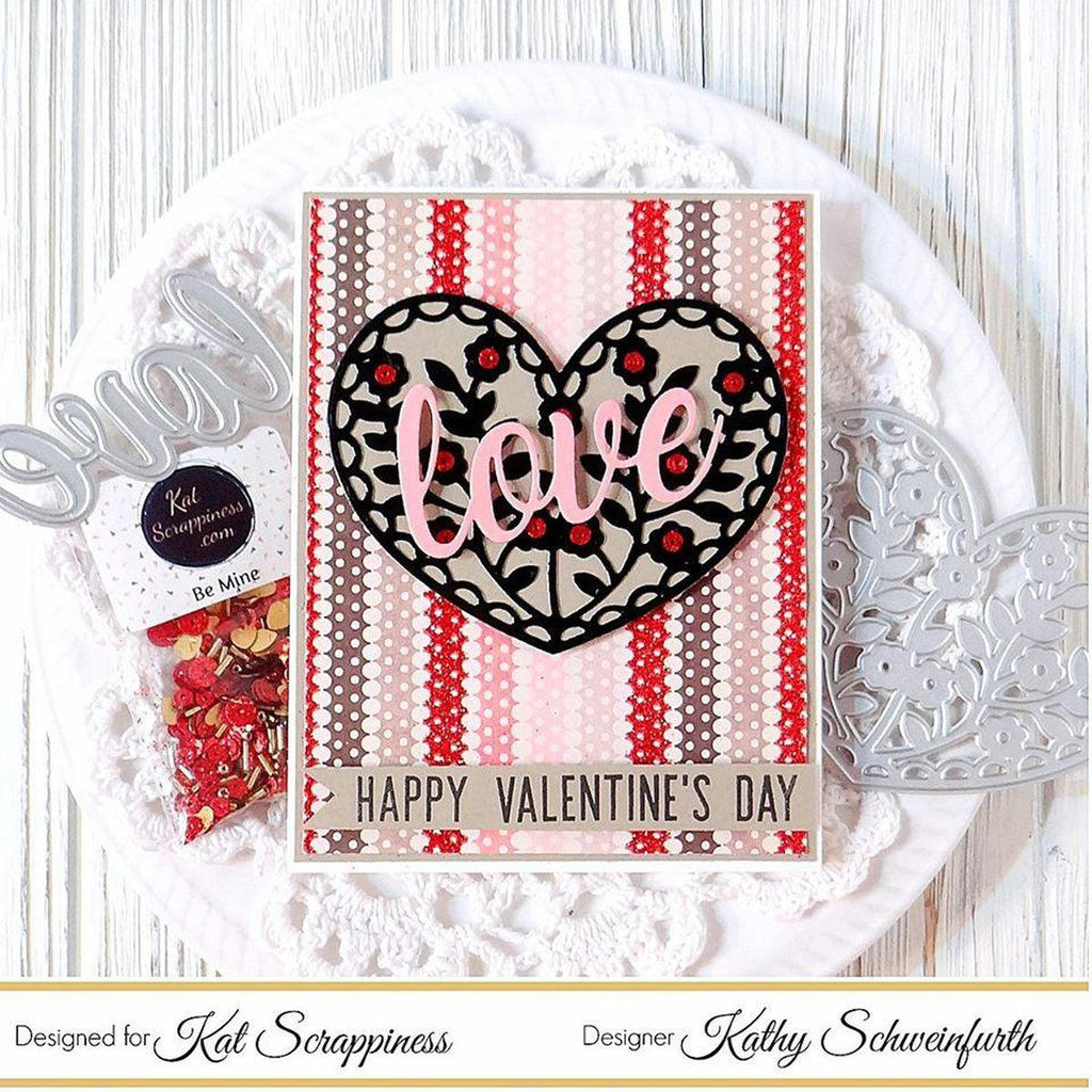 Floral Heart Dies by Kat Scrappiness - Kat Scrappiness