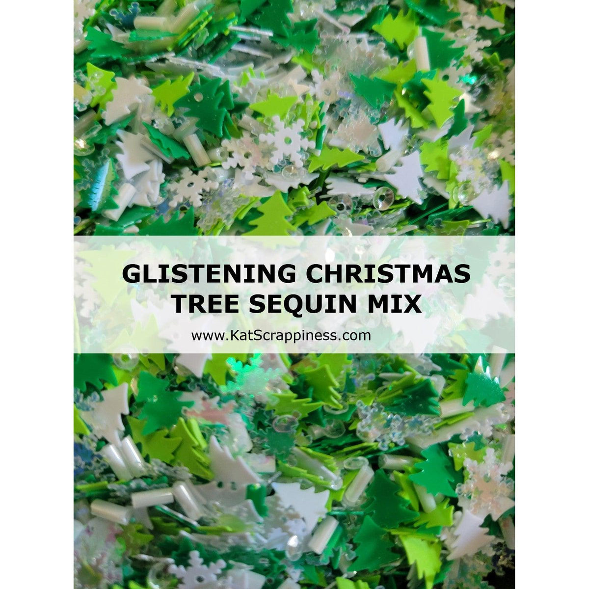 Glistening Christmas Trees Sequin Mix