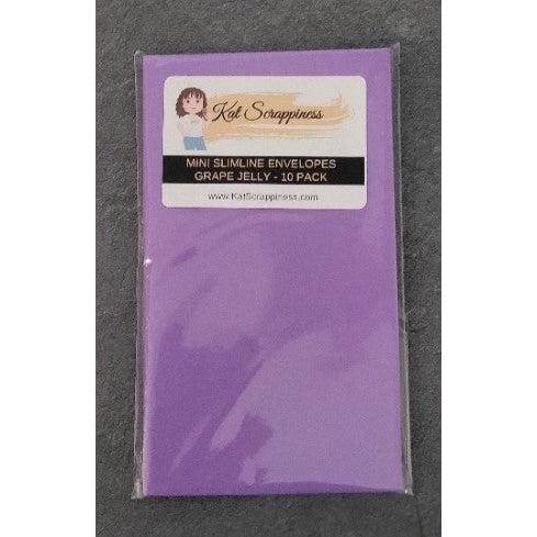Mini Slimline Envelopes - Grape Jelly - 10 pack - CLEARANCE!